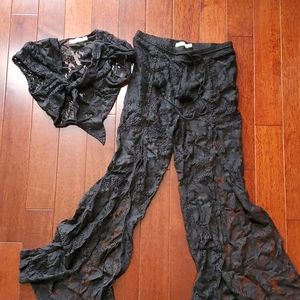 lace bathing suit cover up 2 peice